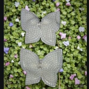 Pearl Embellished Butterfly Hair Clips Each Set Is $10